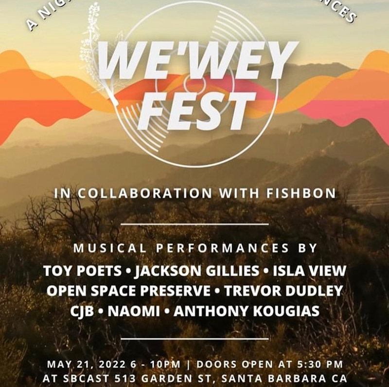 Colorful event poster.